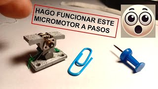 ¡Hago funcionar este micromotor a pasos [upl. by Alleon]