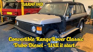 Getting a rare Convertible Range rover classic Turbo Diesel running [upl. by Fanchette]