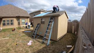 Arrow Metal Storage Sheds Assembly [upl. by Pilihp]