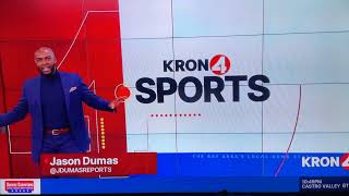 KRON 4 News at 10pm Sunday sports open October 6 2024 [upl. by Thetes150]