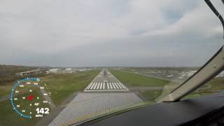 Challenger 350 Landing KTEB 4K LPS [upl. by Dustan]