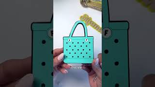 Bogg Bag transformation using acrylic and glue 🛍️ 🏝️ Video by fabidesignstudio [upl. by Merrow]