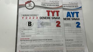 ÖZDEBİR TG 2 TYT AYT DENEME SONUCUM yks2024 ilk100 ilk1000 çalışmagünlüğüm yks24 özdebir [upl. by Yanehc]