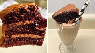 How to Make Portillos Famous Chocolate Cake Shake At Home and a Chocolate Cake To Live For🤎 [upl. by Bunow]