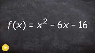 Factoring a trinomials to find the zeros of a function [upl. by Ylrad161]