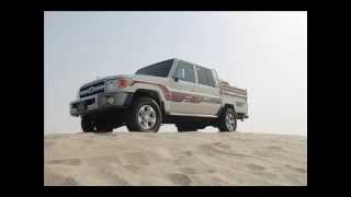 تطعيس شاص غمارتين موديل 2013 قطر سيلين land cruiser 70 dual cap on sand dunes [upl. by Erdnaet]