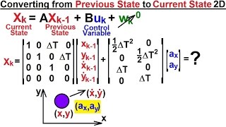 Special Topics  The Kalman Filter 15 of 55 9 Converting from Previous to Current State 2D [upl. by Berghoff]