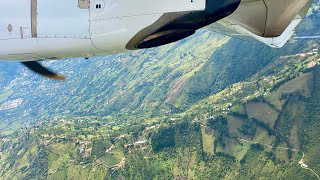 Fantastic approach  Satena  ATR 42  Bogota  Medellin [upl. by Vanna843]