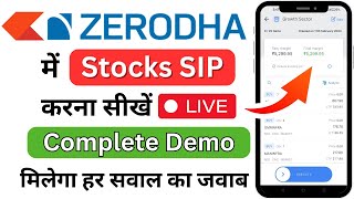 Zerodha Kite me Stock SIP kaise kare  How to Start Stock SIP in Zerodha  SIP Investment in Stock [upl. by Rakso]