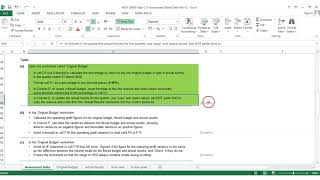 AAT Level 3 Synoptic assessment 21 Part 2 of 3 Spreadsheet for accountants [upl. by Ail154]