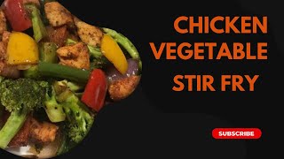 Chicken Vegetable Stir Fry l Broccoli Carrot Capsicum Chicken Stir Fry [upl. by Eelyac]