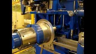 Nodi flanging machine  Bellmouth at small axial machine [upl. by Inoj656]