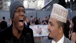 PAKISTANI Interviewing KSI CASPAR LEE JOE WELLER DEJI Laid in America premiere [upl. by Normi]