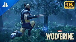 Marvels Wolverine Ps5 Exclusive Gameplay  Wolverine Original Voice revealed  4K Ultra HD Gameplay [upl. by Dielu]