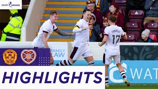 Motherwell 12 Heart of Midlothian  Shankland Double Secures Hearts Win  cinch Premiership [upl. by Cirenoj]