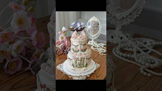 Two layer Luxury Cake making cake cakedecorating caketutorial [upl. by Lemhaj]