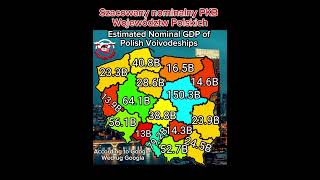 Szacowany Nominalny PKB Polskich Województwwedług Googla Estimated Nominal GDP Of Polish Regions [upl. by Yeargain]