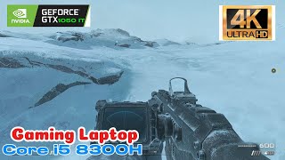 Call of Duty 4 i5 8300H 1050 TI gaming Laptop  4K 60FPS [upl. by Iormina671]