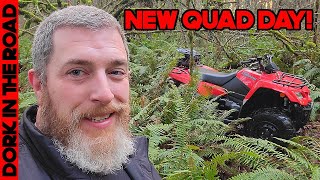 NEW QUAD DAY I Bought A Suzuki KingQuad 400 [upl. by Dlarrej550]