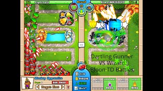 Dartling Gunner VS Wizard  Bloon TD Battles [upl. by Antebi]