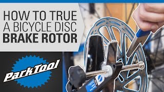 How to True a Bicycle Disc Brake Rotor [upl. by Iturhs]