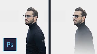 How To Make Fading Gradient Transparent Effect  Photoshop Tutorial [upl. by Atnamas]