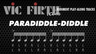 Paradiddlediddle Vic Firth Rudiment Playalong [upl. by Sucam525]