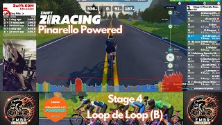 Zwift Pinarello Powered Stage 4 Loop de Loop B [upl. by Streeter194]