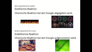 Energie bei chemischen Reaktionen [upl. by Eissej]