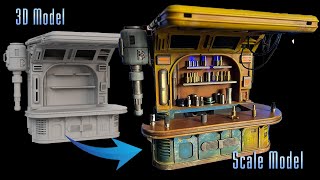 Star Wars Diorama Project  Drink Vendor Stall [upl. by Nylaras]