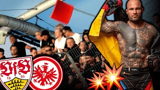 Tumulte am Zaun Jungwirth im Block amp OrdnerEingriff Stuttgart vs Frankfurt [upl. by Thad]