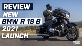 BMW R18 B Motorcycle Review 2021  Road Test Review Price and Specs  Visordowncom [upl. by Barrus]