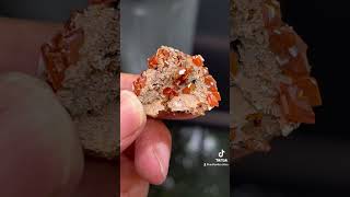 Red wulfenite from Xinjiang China mineral crystals minerals gemstone [upl. by Ariik434]