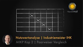 Nutzwertanalyse N°2  Paarweiser Vergleich  Industriemeister IHK  Komplexes einfach erklärt [upl. by Janeta548]