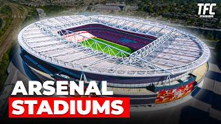 Arsenals £390M Stadium Evolution  Highbury to Emirates  TFC Stadiums [upl. by Ecinhoj71]