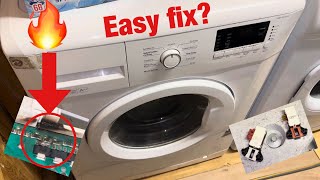 Beko WM74135 washing machine  Repairing with test spin and wash [upl. by Licec348]