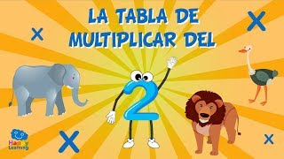 La tabla de multiplicar del 2  Vídeos Educativos para Niños [upl. by Mirielle549]