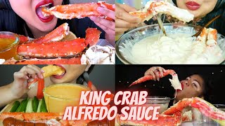 KING CRAB EATING COMPILATION SATISFYING BIG BITES  MUKBANG ASMR NO TAKING [upl. by Leveroni945]