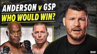 BISPING Anderson SILVA vs GSP  IN THEIR PRIMES  who would have won [upl. by Flinn801]