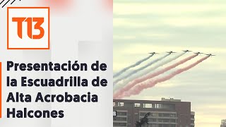 Parada Militar 2023 Escuadrilla de Alta Acrobacia Halcones se presenta en el Parque OHiggins [upl. by Nyrrad]