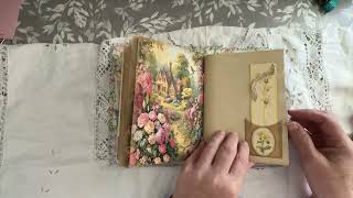 Flip through of my last two summer 2024 junk journals Edwardian Garden and floral Botanical [upl. by Wan]