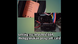 Setting esc surpass hobby 60A menggunakan program card surpass hobby [upl. by Ahmar]