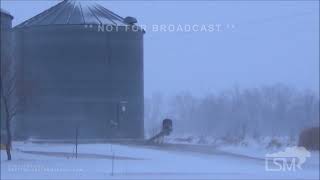 01142022 Rural Hazleton IowaBlizzard Like Conditions [upl. by Sivle]