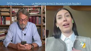 Giorgio Cremaschi contro la parlamentare ucraina Maria Mezentseva quotHa votato la messa fuori [upl. by Dnanidref]