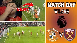 Luton vs West Ham  FIRST EVER HOME Premier League Game [upl. by Leavitt492]