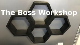 Making Hexagon Honeycomb Wall Shelves [upl. by Bryce256]