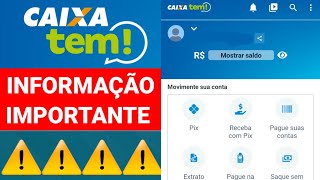 CAIXA TEM INFORMAÇÃO IMPORTANTE DICA DE SEGURANÇA [upl. by Laeno]