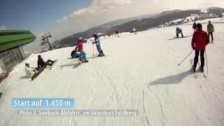 Skigebiet FeldbergSchwarzwald SeebuckAbfahrt [upl. by Ylsew904]