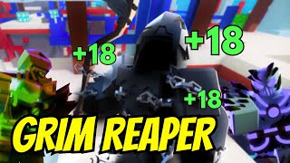 Grim Reaper is OP in INFECTED Bedwars Clan Wars Roblox Bedwars [upl. by Ybur469]