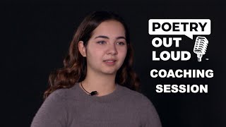 Poetry Out Loud Coaching – POEM by Jorie Graham [upl. by Dnalyr]